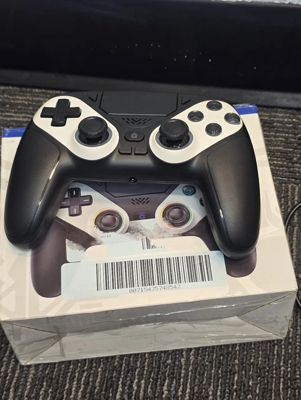 LED Wireless Controller for PS5, Compatible with PS5 Pro/Slim/PC, Dual Vibration